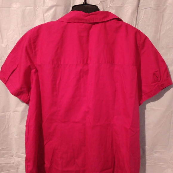 Basic Editions, women's short sleeve button-down - Picture 3 of 4